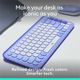 Logitech Pop Icon Keys Lilac Wireless Keyboard