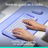 Logitech Pop Icon Keys Lilac Wireless Keyboard