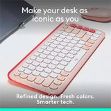 Logitech Pop Icon Keys Rose Wireless Keyboard