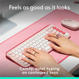 Logitech Pop Icon Keys Rose Wireless Keyboard