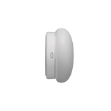 Logitech Spot side profile showing 50 mm depth for low-profile wall or ceiling mounting