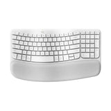 Logitech Wave Keys Ergo Wireless Keyboard Pale Grey