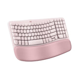 Logitech Wave Keys Ergo Wireless Keyboard Rose