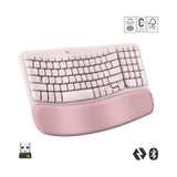 Logitech Wave Keys Ergo Wireless Keyboard Rose
