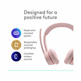Logitech Zone 300 Wireless Bluetooth Headset Rose