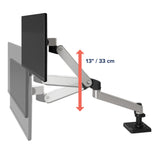 Ergotron LX Pro Desk Monitor Arm Polished Aluminum (45-682-026) - diagram