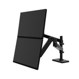 Ergotron LX Pro Dual Stacking Arm, Grommet Mount Black (45-710-292) - view 3