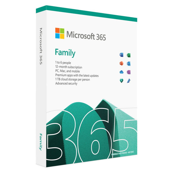 Microsoft 365 Family (Up to 6 People) 1 Year Subscription
