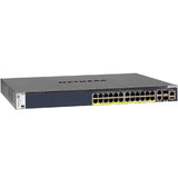 NETGEAR GSM4328PB M4300-28G-PoE+ 24-Port PoE+ Managed Switch, 1000W PSU