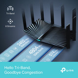 TP-Link Archer AXE95 AXE7800 Tri-Band Wi-Fi 6E Router — product view 6