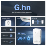 TP-Link PGW2440 KIT G.hn2400 Powerline AX1800 Wi-Fi 6 Kit — product view 2
