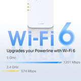 TP-Link PGW2440 KIT G.hn2400 Powerline AX1800 Wi-Fi 6 Kit — product view 4