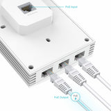 TP-Link Omada EAP655-Wall access point installed on a wall plate