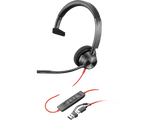 Poly Blackwire 3310 Monaural MS USB - C&A Headset (8X216AA)