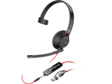 Poly Blackwire 5210 Monaural w/3.5mm,USB - C&A Headset (8X230AA)