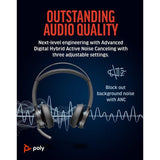 Poly Voyager Focus 2 Microsoft Teams Headset + USB - C/A (9T9J4AA)