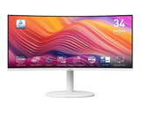 MSI Modern MD342CQPW 34" UWQHD 120Hz Curved VA Business Monitor (White)