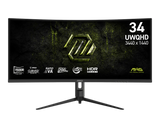 MSI MAG 342CQRF E20 34" UWQHD 200Hz Curved Rapid VA Gaming Monitor