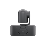 Logitech Rally AI Camera Pro Graphite with privacy shutter closed