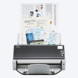 Ricoh fi-7460 loaded with a mixed batch of documents