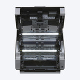 Ricoh fi-7900 opened for cleaning with internal LED light
