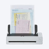 Ricoh fi-800R scanner loaded with a mixed batch of documents