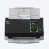 Ricoh fi-8040 A4 duplex document scanner scanning an ID card, front view