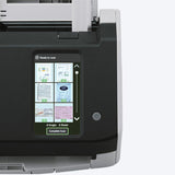 Ricoh fi-8040 4.3-inch colour touch panel showing scan preview