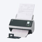 Ricoh fi-8190 scanner scanning documents, left side view