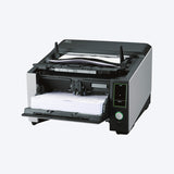 Ricoh fi-8820 scanning A4 documents, 4.3-inch touchscreen
