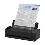 Ricoh ScanSnap iX1300 Black scanning a pamphlet via the manual feeder