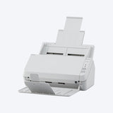 Ricoh SP-1120N with paper chute and stacker open, side view