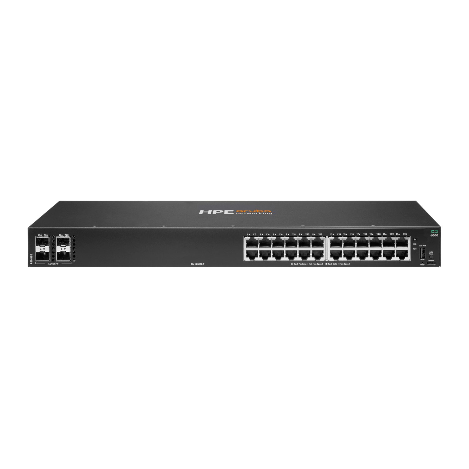 HPE Aruba Networking CX 6000 48-Port Gigabit PoE+ Managed Switch with