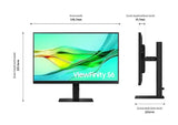 Samsung 24-inch ViewFinity S6 S60UD QHD Monitor (LS24D604UAEXXS) - SourceIT