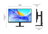 Samsung 27-inch ViewFinity S8 S80UD UHD Monitor (LS27D804UAEXXS) - SourceIT