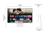 Samsung 32-inch Smart Monitor M8 M80D UHD White (LS32DM801UEXXS) - SourceIT