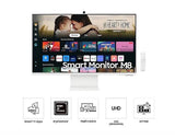 Samsung 32-inch Smart Monitor M8 M80D UHD White (LS32DM801UEXXS) - SourceIT