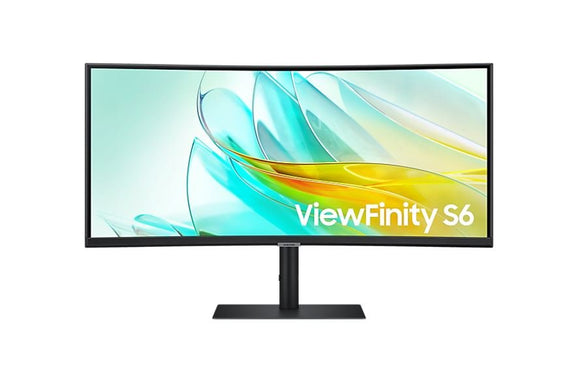 Samsung 34-inch ViewFinity S6 S65UC Height Adjustable Curved Monitor (LS34C650UAEXXS) - SourceIT