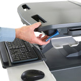 Ergotron StyleView® Cart with LCD Pivot, LiFe Powered, UK Dark Grey (SV42-8302-3) - view 6