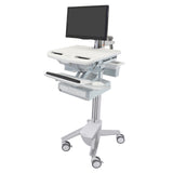 Ergotron StyleView® Cart with LCD Arm, 1 Drawer (1x1) Medical Cart (SV43-1210-0)