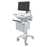 Ergotron StyleView® Cart with LCD Arm, 9 Drawers (3x3) (SV43-1290-0)