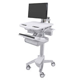 Ergotron StyleView® Cart with LCD Arm, 2 Drawers (2x1) (SV43-12A0-0)