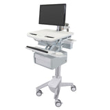 Ergotron StyleView® Cart with LCD Arm, 1 Tall Drawer (1x1) (SV43-12B0-0)