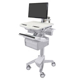 Ergotron StyleView® Cart with LCD Arm, 2 Tall Drawers (2x1) (SV43-12C0-0)