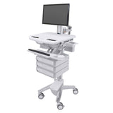 Ergotron StyleView® Cart with LCD Pivot, 3 Drawers (1x3) (SV43-1330-0)