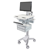 Ergotron StyleView® Cart with LCD Pivot, 6 Drawers (3x2) (SV43-1360-0)