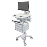 Ergotron StyleView® Cart with LCD Pivot, 9 Drawers (3x3) (SV43-1390-0)