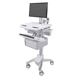 Ergotron StyleView® Cart with LCD Pivot, 2 Tall Drawers (2x1) (SV43-13C0-0)