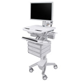 Ergotron StyleView® Cart with HD Pivot, 3 Drawers (1x3) (SV43-2530-0)