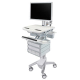Ergotron StyleView® Cart with HD Pivot, 5 Drawers (1x2+3) (SV43-2550-0)